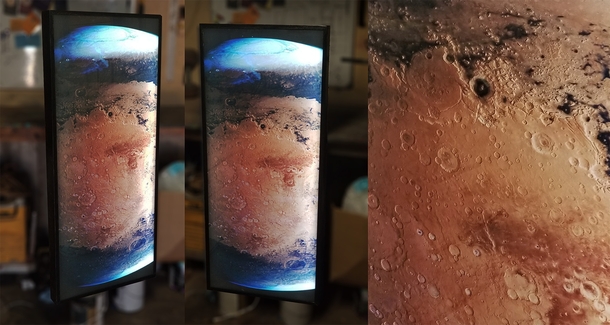 I made a giant lightbox with ESAs newest Mars image