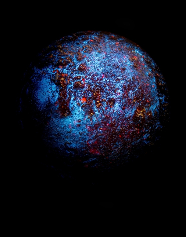 I make and then photograph planets Made of MudBloodWater