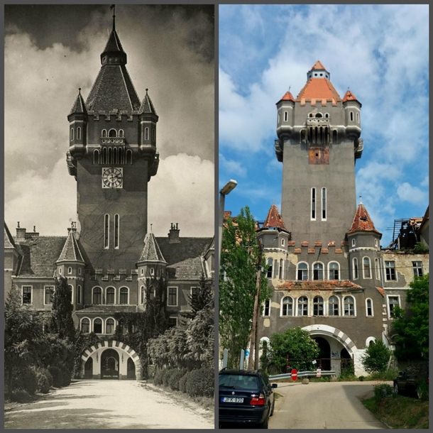 I saw the picture of the abandoned Hungarian castle and I wanted to share one of my own pictures of it