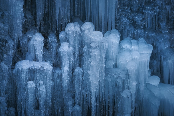 I shot a frozen waterfall in Slovenia 