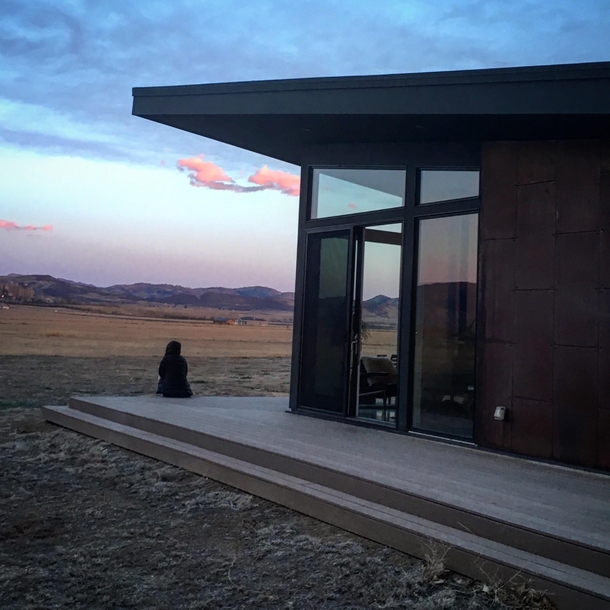 I stayed at this modern air bnb with killer views in Fort Collins Colorado 