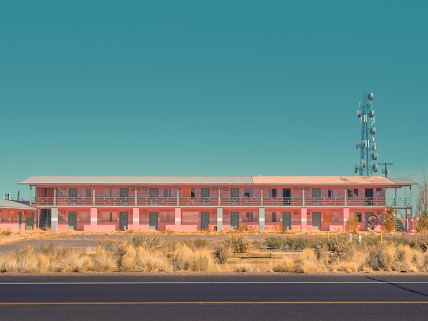 I took a picture of an abandoned motel in Arizona