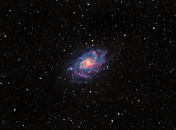 I took a picture of the Triangulum galaxy  Million light years away from my backyard in Sacramento 