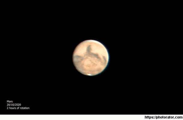 I took  images of Mars and spent  days editing it to create this  second Martian time-lapse