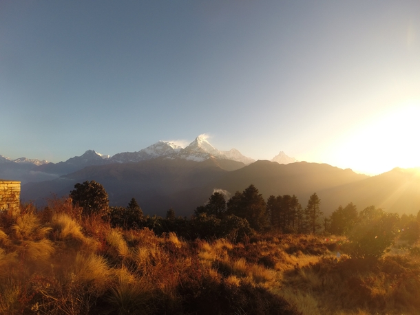 I took this awesome photo on my GoPro while trekking to Annapurna in Nepal I know nothing about photography 