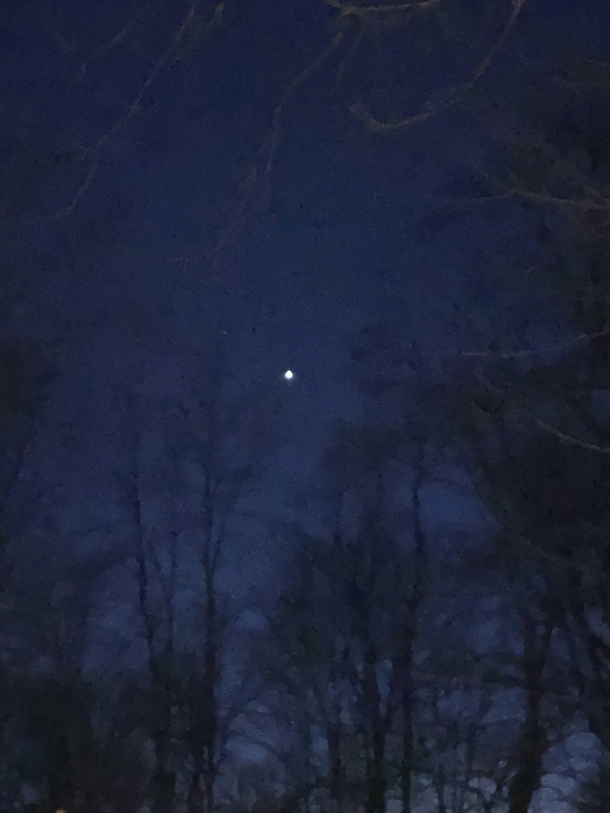 I tried to take a picture of Venus while the skys were clear for once Upstate NY Jan th 
