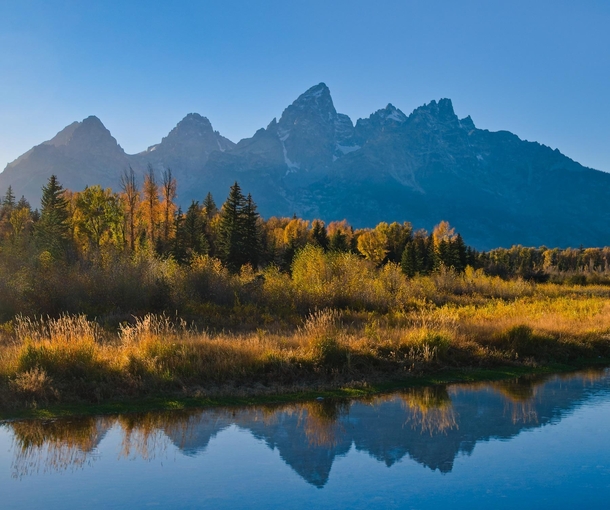 I wanted to return to the Tetons in fall for years The first nights golden sunset exceeded all my expectations 