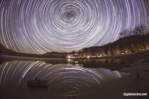 I would have stayed out even longer if it were not -F but here are Star Trails at Brandywine Lake WV taken over the majority of a night 