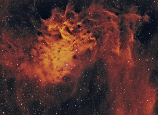 Ic  - The Flaming Star Nebula 