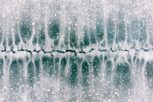 Ice crystal pattern - Lake Baikal Russia 