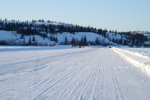 Ice road on Great Slave Lake Northwest Territories Canada xp rwinterporn  