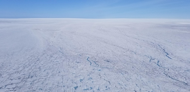 Ice Sheet over Baffin Island Nunavut Canada 