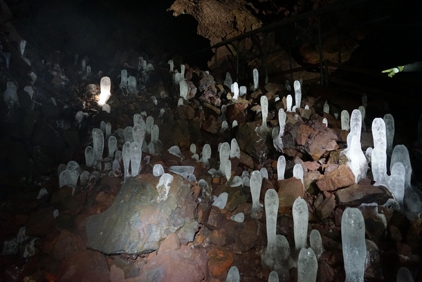 Ice stalagmites The Cave Iceland  x