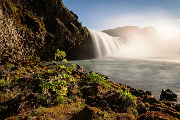Iceland Pingeyjarsveit Godafoss Waterfall 