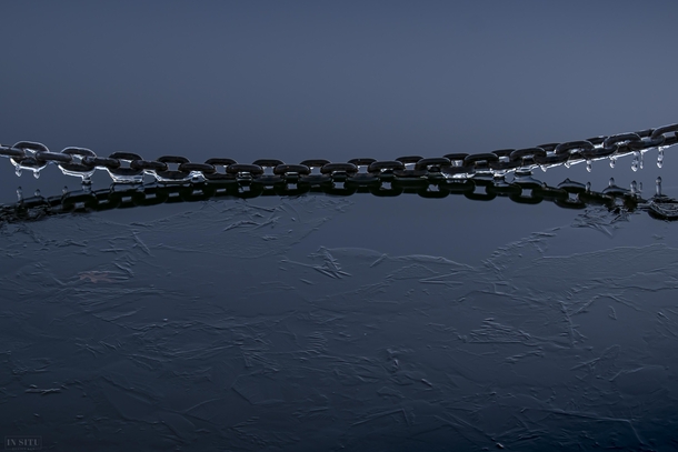 Icy chain at the edge of a freeze OC