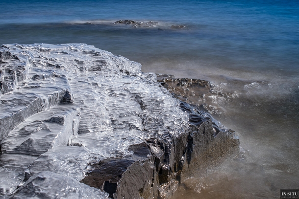 Icy shoreline of Lake Superior in northern Minnesota   x 