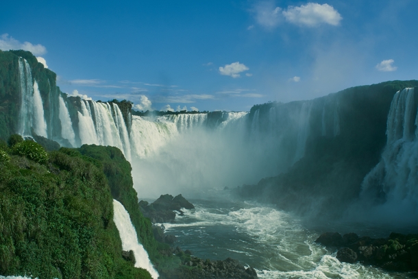 Iguazu Falls back in  Foz do Iguacu  Brasil 