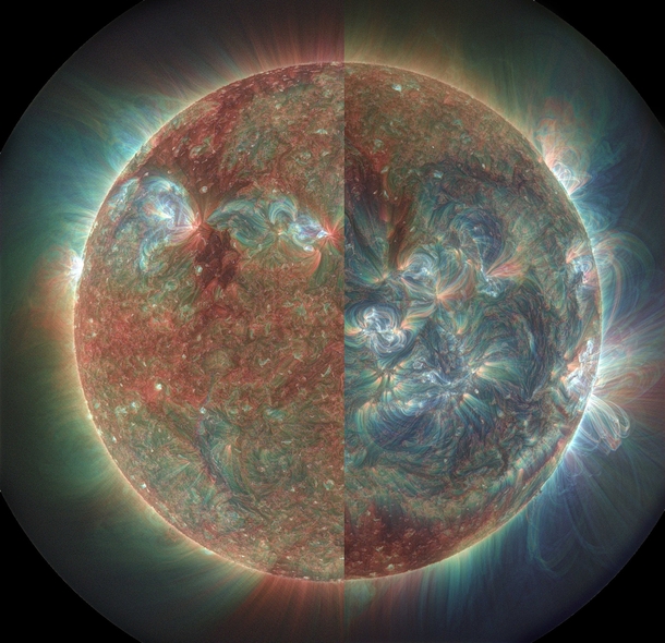 Images of the sun under extreme ultraviolet light