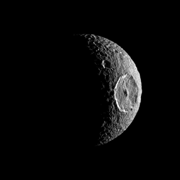 In celebration of May the Fourth Saturns moon Mimas aka The Death Star Moon