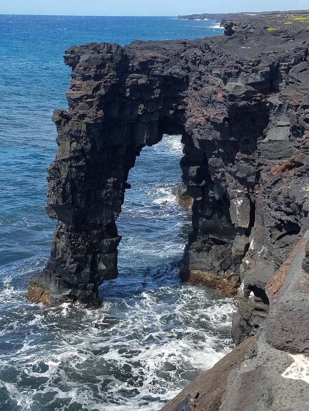 In honor of another sea arch that wont last forever the Hlei Sea Arch at the Hawaii Volcano National Park 