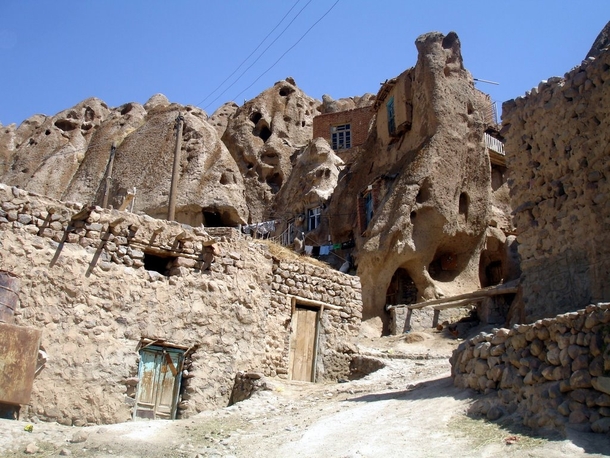 In the cave dwelling village of Kandovan Iran 