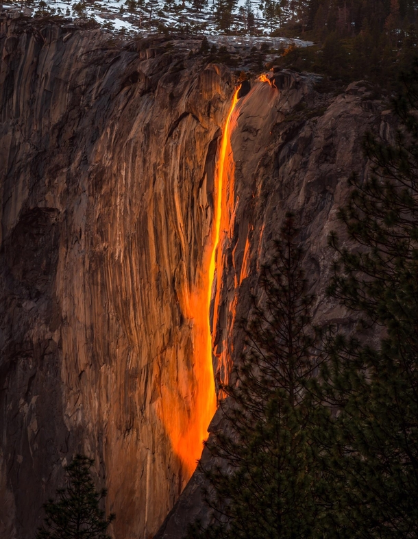 In two weeks you may witness the magic of Yosemite as a waterfall turns into a Firefall 