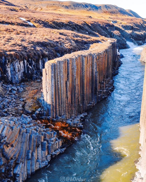 Incredible basalt column formations East Iceland  - Instagram hrdur