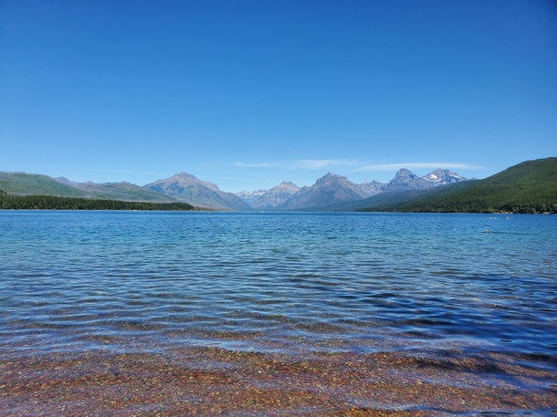 Incredible lake in Glacier National Park 