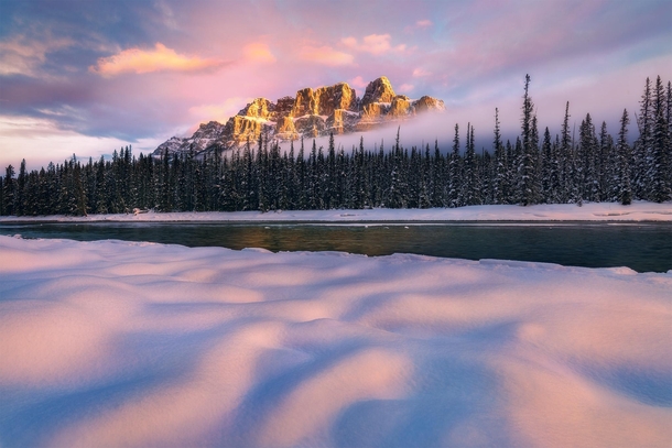 Incredible morning light in Banff National Park Canada 