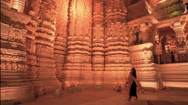 Incredibly detailed walls of the Somnath Temple in India