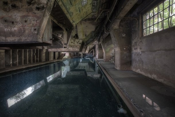 Inside a steel mill that has been abandoned since    By even