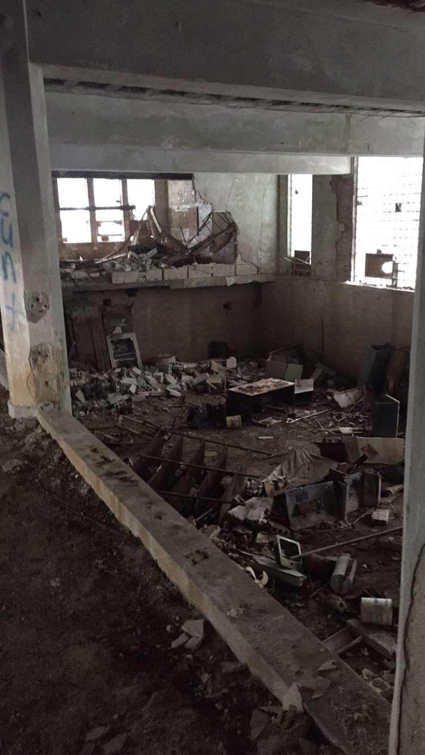 Inside abandoned school
