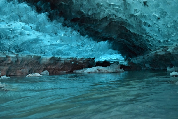 Inside Jokulsarlon Glacier Iceland 