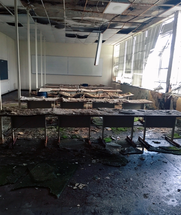 Inside of an abandoned high school in Lebanon Ohio