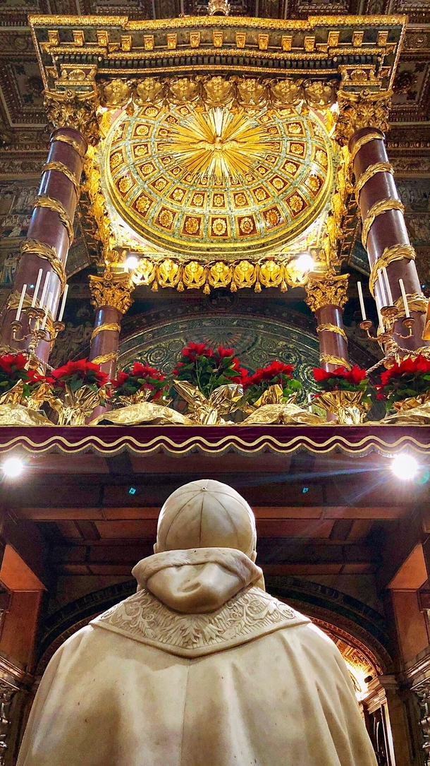 Inside Santa Maria Maggiore Rome Capella Sistina designed by Domenico Fontana - 
