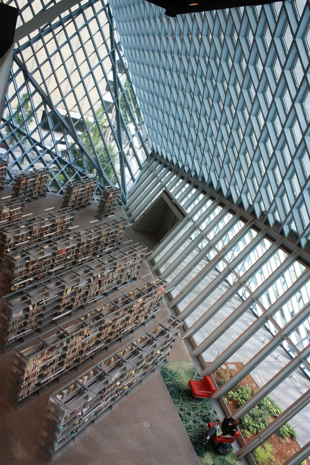 Inside Seattle Central Library Rem Koolhaas Joshua Prince-Ramus 