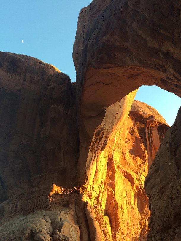 Inside the Double Arch - Zion UT - 