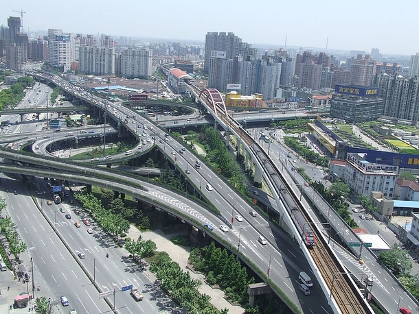 Interchange of the Inner Ring Road with Humin Elevated Road- Shanghai