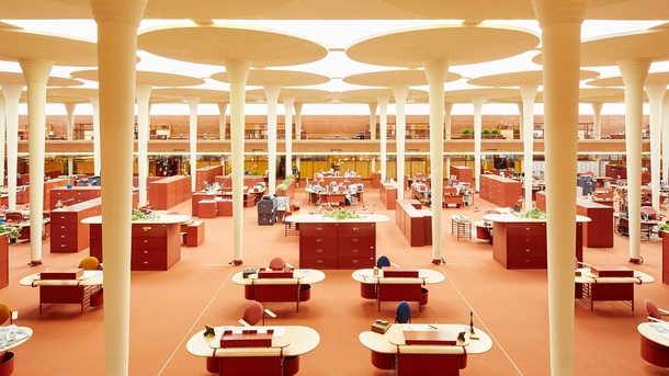 Interior SC Johnson Wax Headquarters - By Frank Lloyd Wright 
