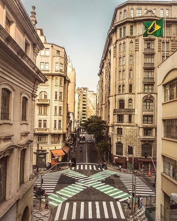 Intersection of streets - So Paulo Brazil