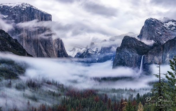 Inversion at Tunnel View in Yosemite National Park By Dave Soldano 