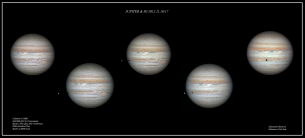 Io transiting Jupiter last week 