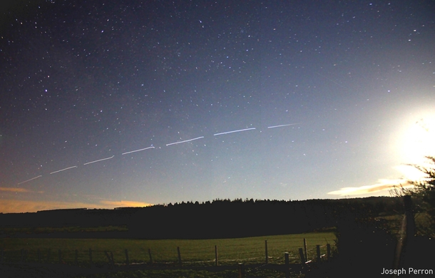 ISS over Scotland this morning my first attempt at photographing the station 