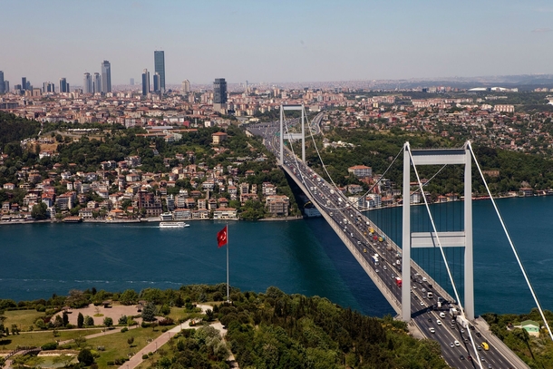 Istanbul Turkey from above 
