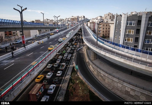 It could be TokyoSadr Elevated Expressway Tehran Iran 