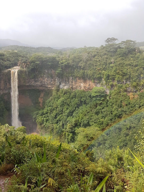 It was a bit rainy so a little Rainbow appeared  Taken in Jamaica 