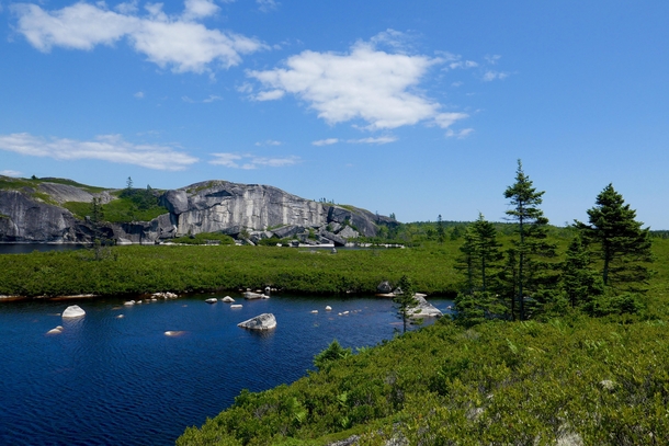 It wasnt easy hiking here but it was worth the overgrown trail and black flies Shellbird Lake Terence Bay Provincial Wilderness Area Nova Scotia x 