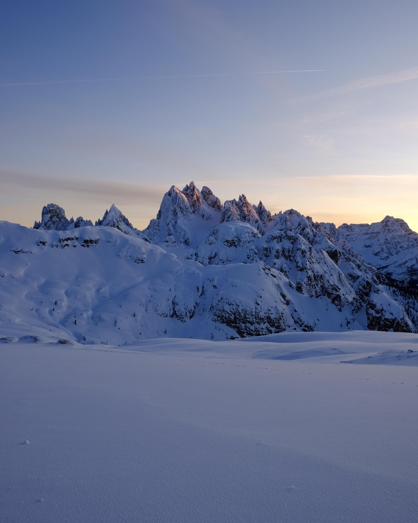 Italian Dolomites with a fresh coat of snow    