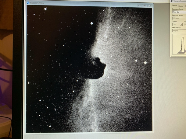 Its not much but I got a photo of the horse head nebula