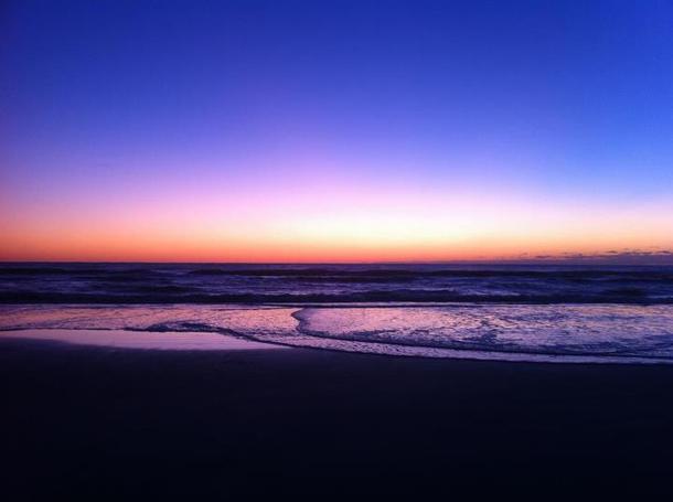 Jacksonville Beach FL Taken seconds before sunrise  Cell phone but still beautiful